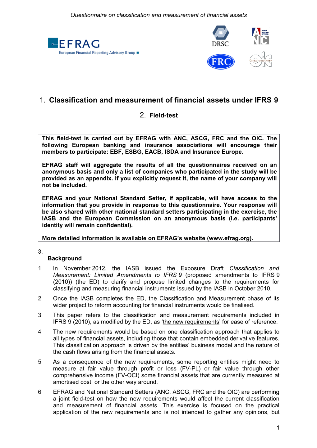 Classification and Measurement of Financial Assets Under IFRS9