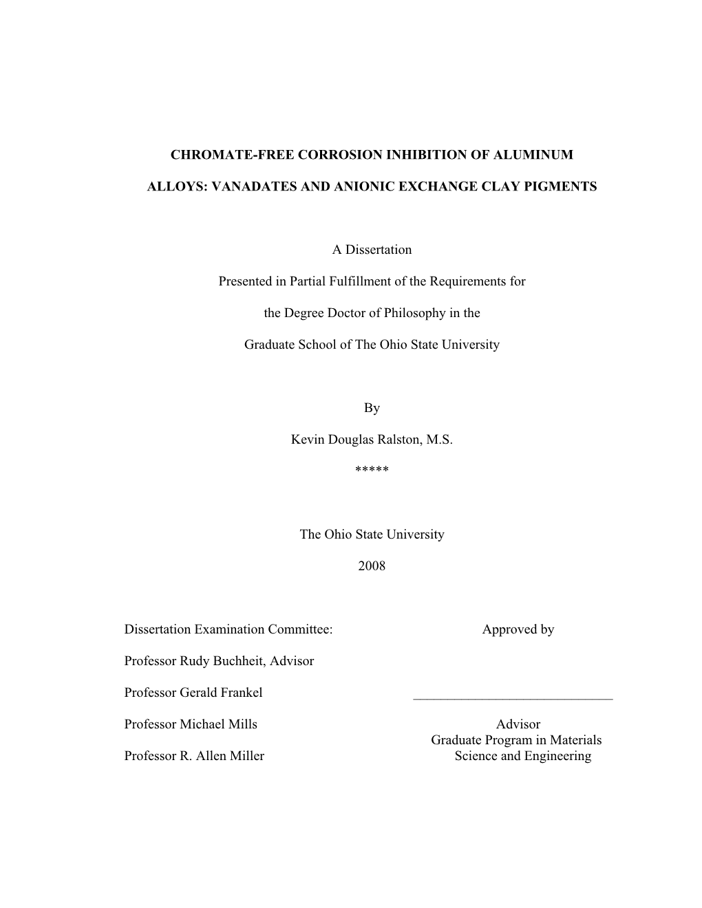 Chromate-Free Corrosion Inhibition of Aluminum