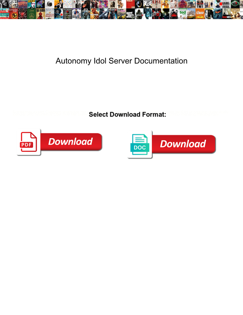 Autonomy Idol Server Documentation