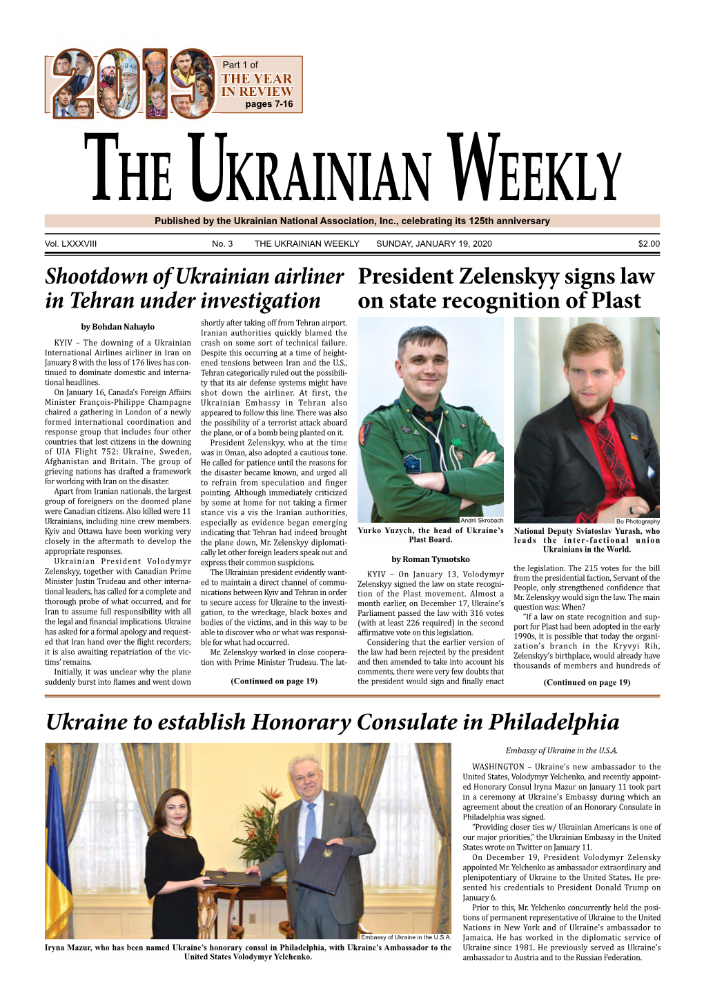 The Ukrainian Weekly, 2020