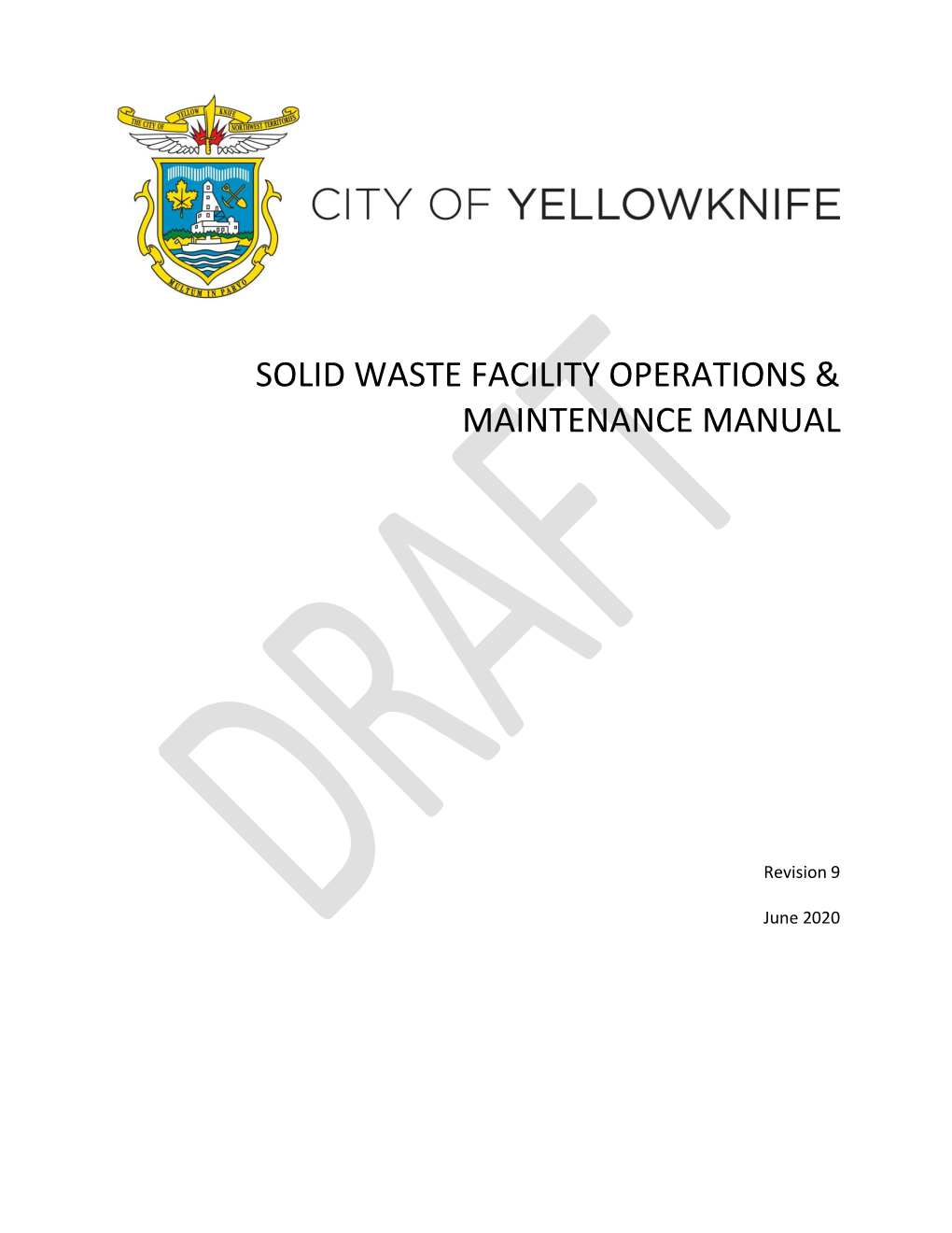 Solid Waste Facility Operations & Maintenance Manual