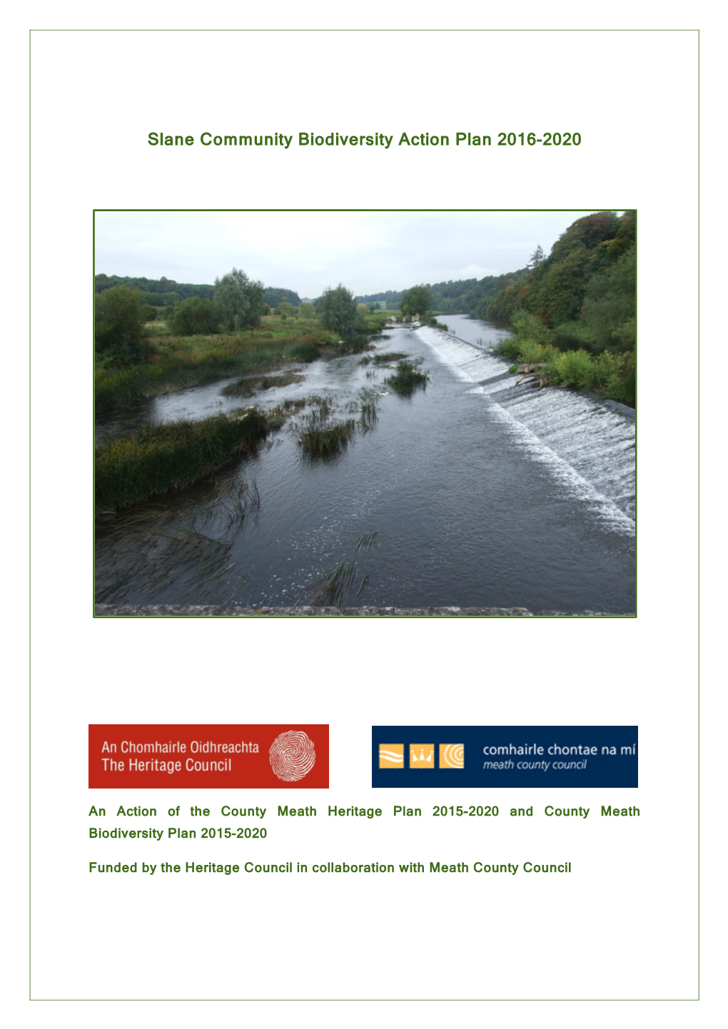 Slane Community Biodiversity Action Plan 2016-2020