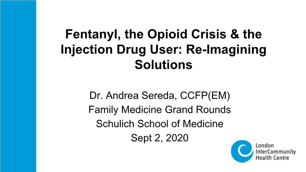 Harm Reduction Regulation Regulation Access & Control Responses to the Opioid Crisis