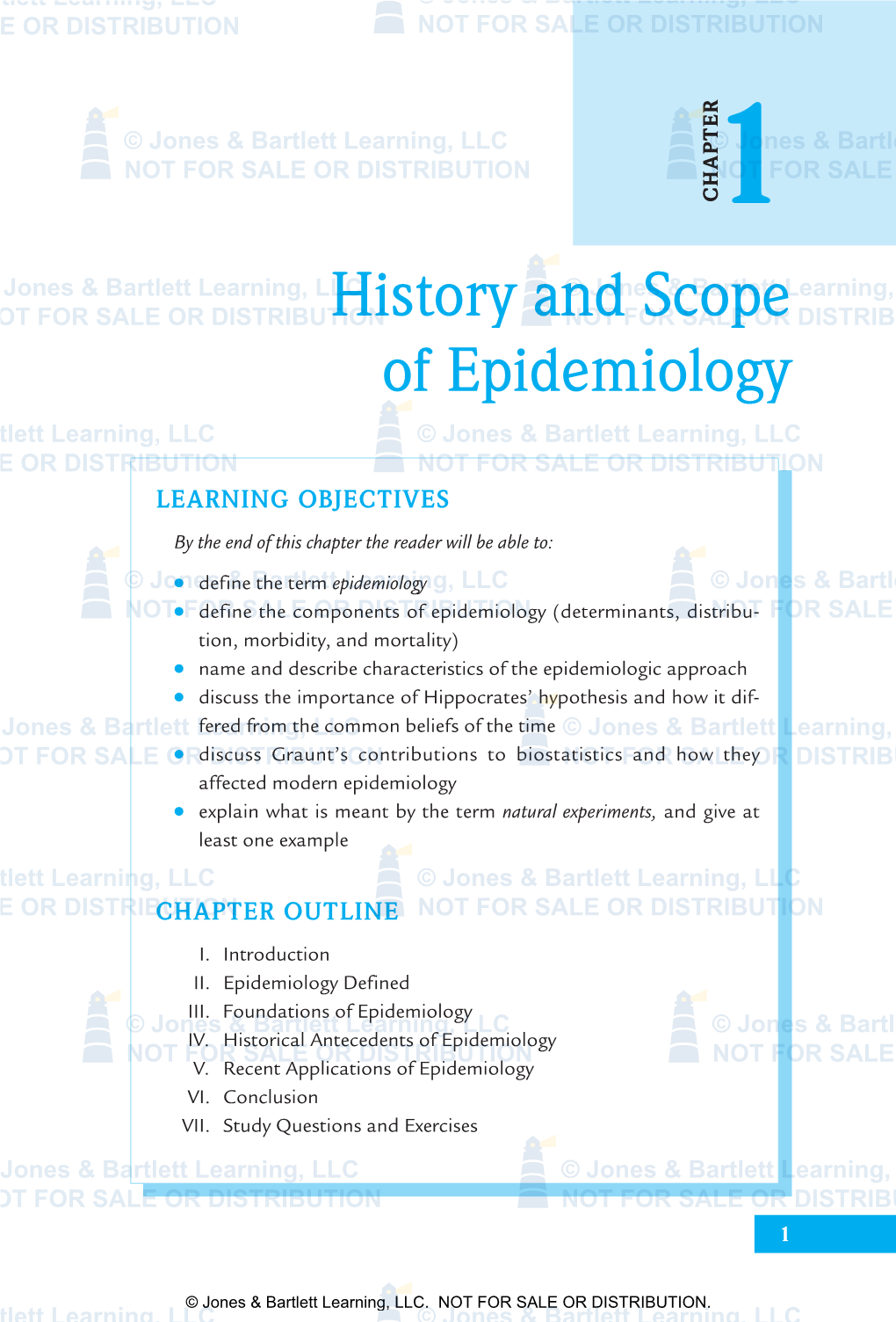 History and Scope of Epidemiology
