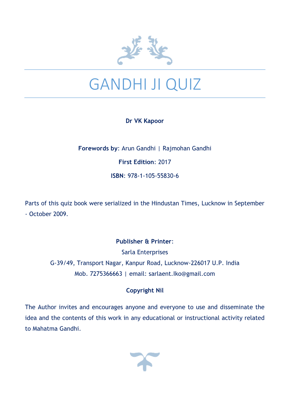 Gandhi Ji Quiz