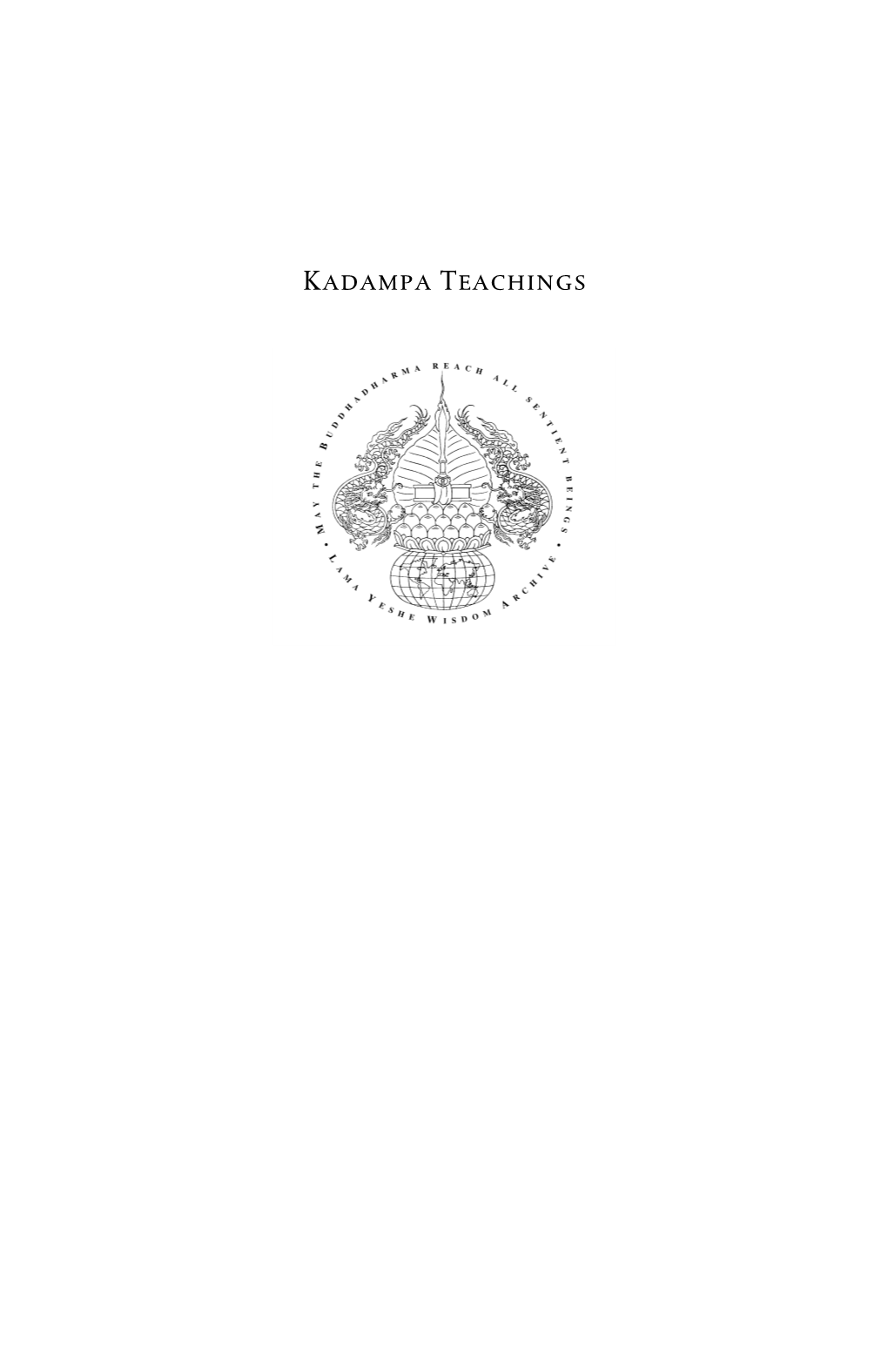 Kadampa Teachings (PDF)