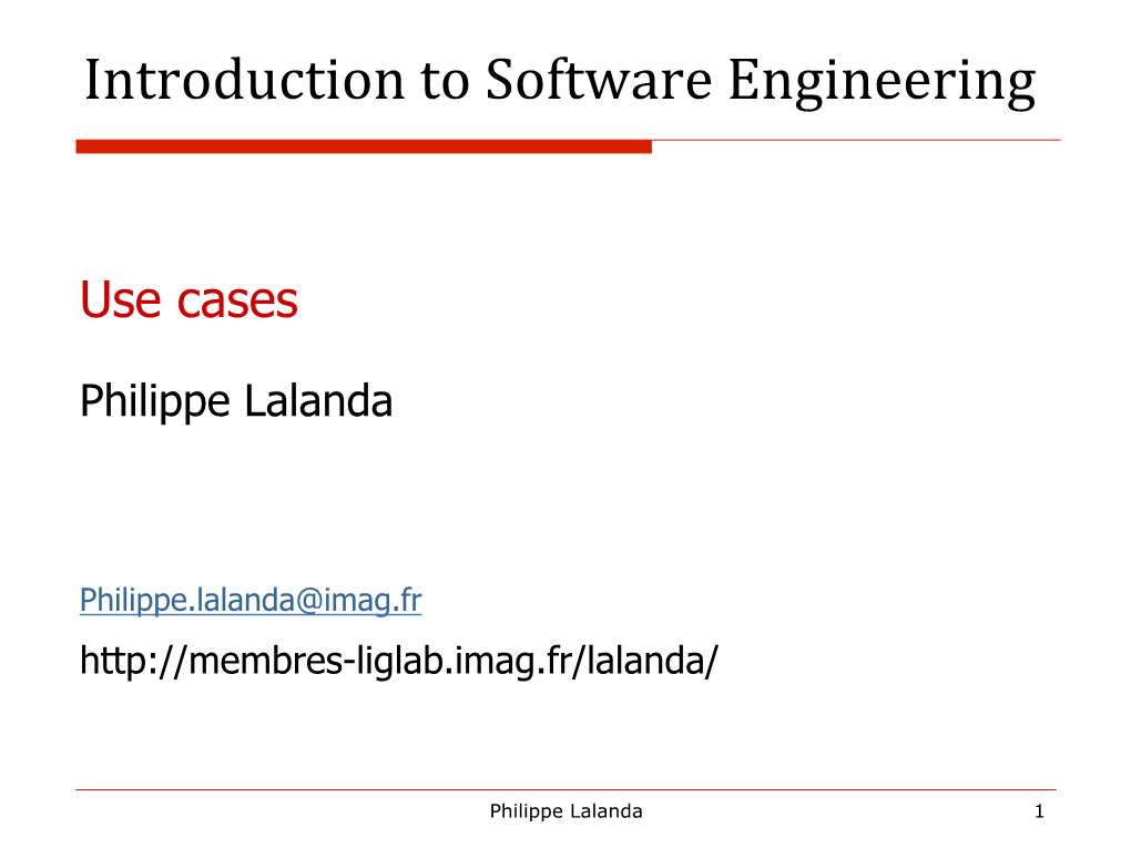 Introduction to Software Engineering