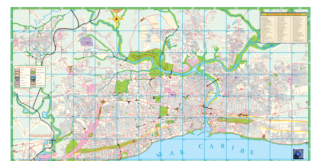 Mapa De Santo Domingo 2000