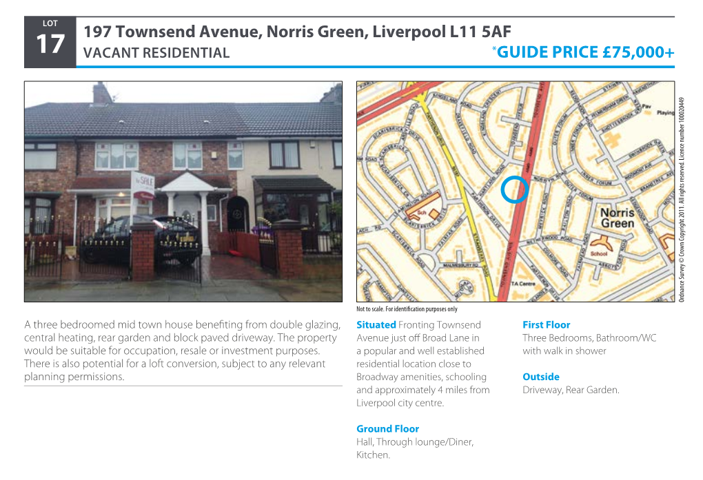 197 Townsend Avenue, Norris Green, Liverpool L11 5AF *GUIDE PRICE
