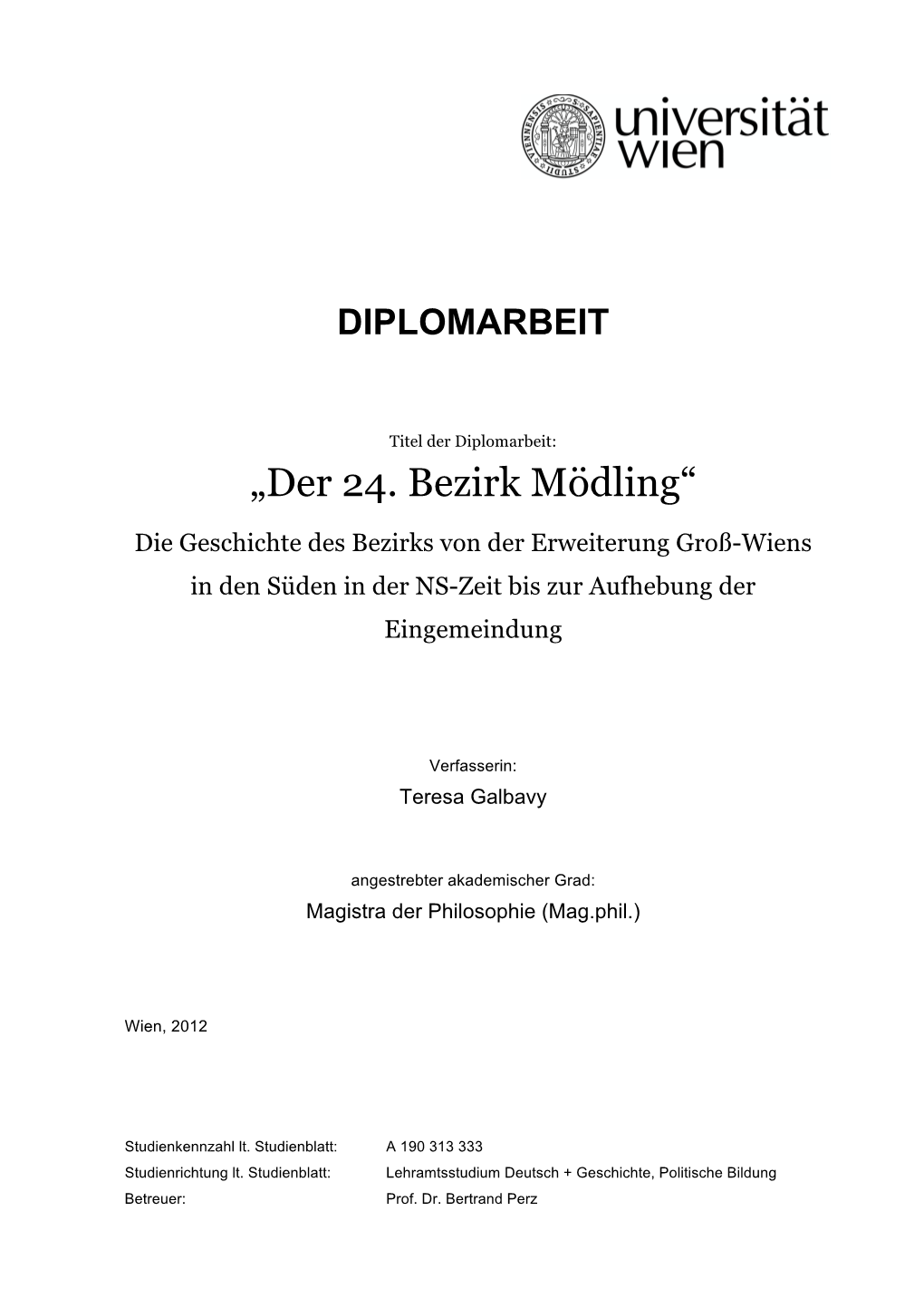 „Der 24. Bezirk Mödling“