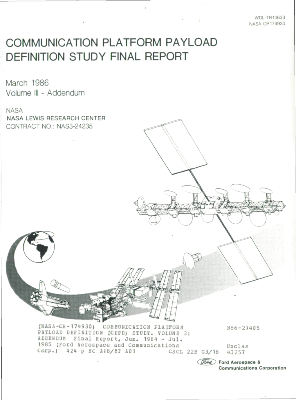 Communication Platform Payload Definition Study Final Report