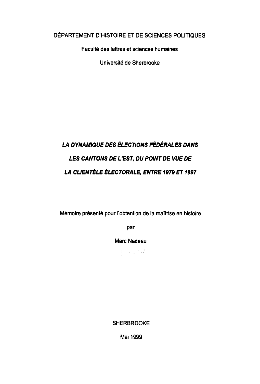 Les Cantons De L'est, Du Point De Vue De