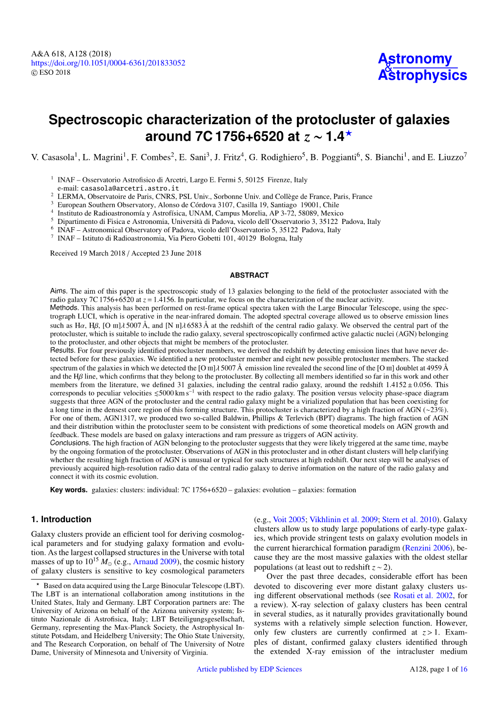 Spectroscopic Characterization of the Protocluster of Galaxies Around 7C 1756+6520 at Z ~