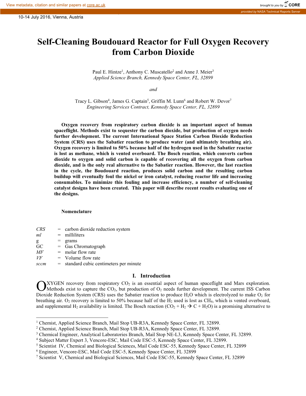 Self-Cleaning Boudouard Reactor for Full Oxygen Recovery from Carbon Dioxide