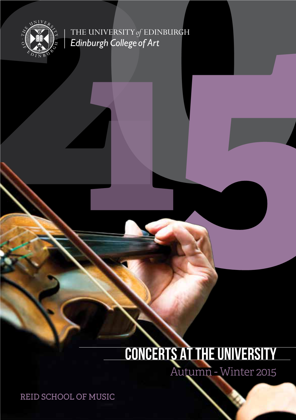 Concerts at the University of Edinburgh, Autumn