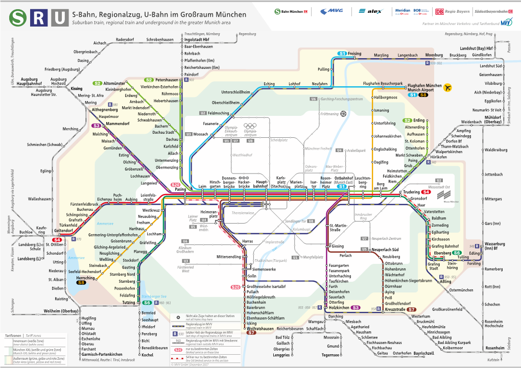 S-Bahn U-Bahn Und Regionalzug Im Großraum München