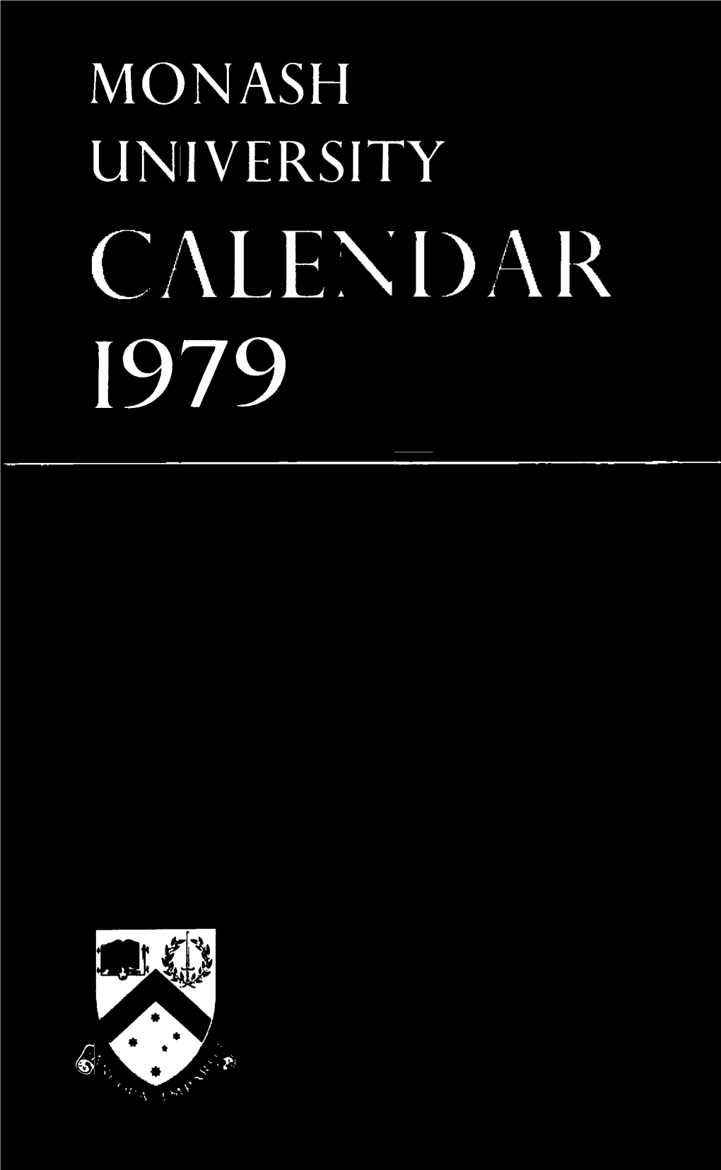 1979 Monash University Calendar Part 1