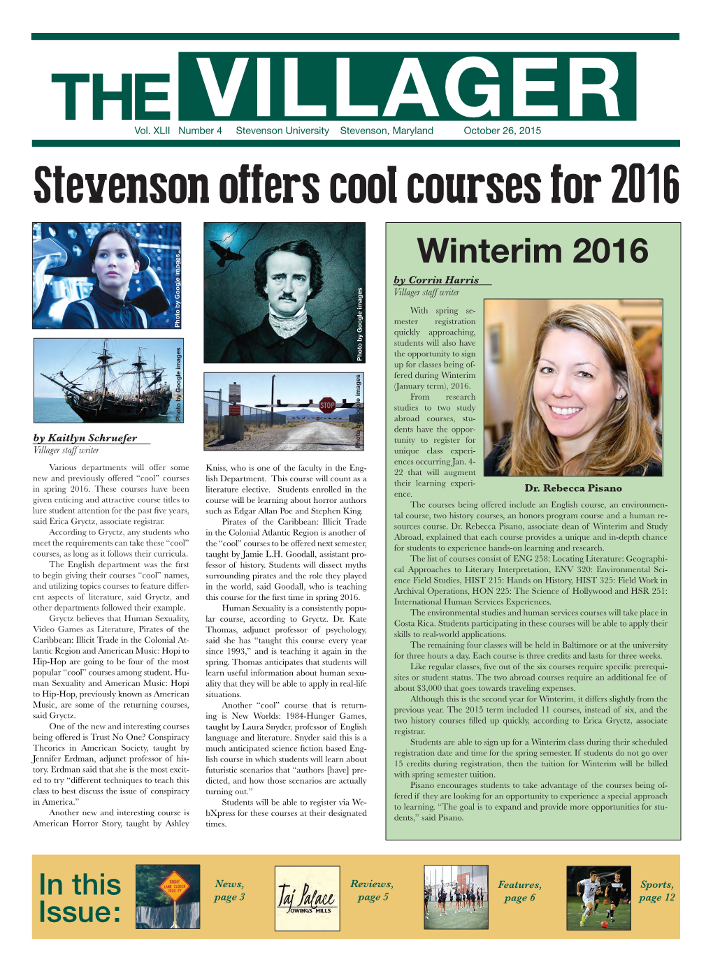 Stevenson Offers Cool Courses for 2016