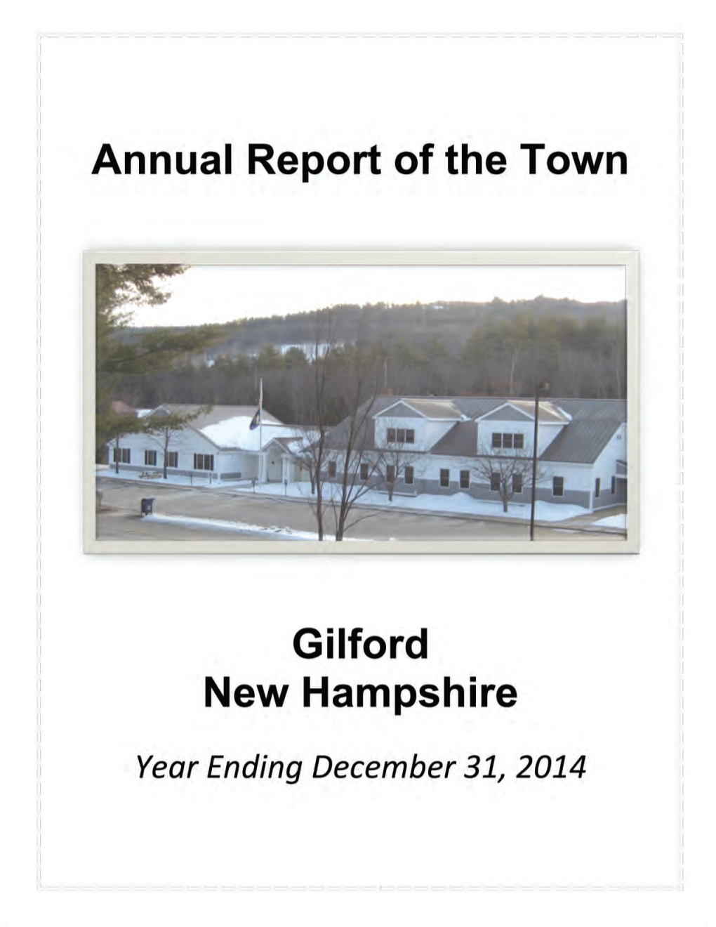 2014 Town Report