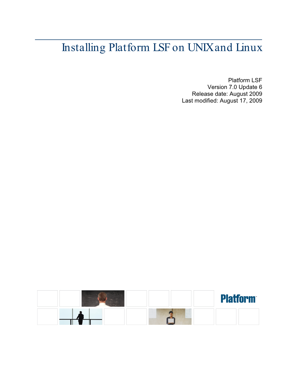 Installing Platform LSF on UNIX and Linux