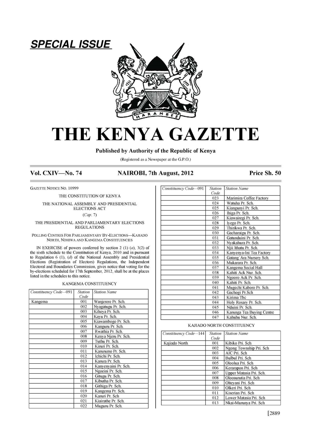 The Kenya Gazette