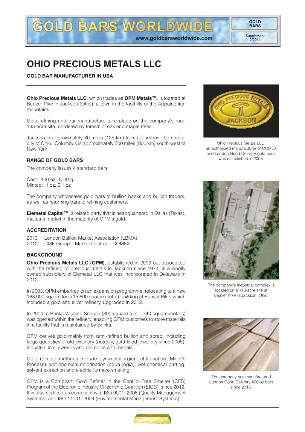 Ohio Precious Metals Llc