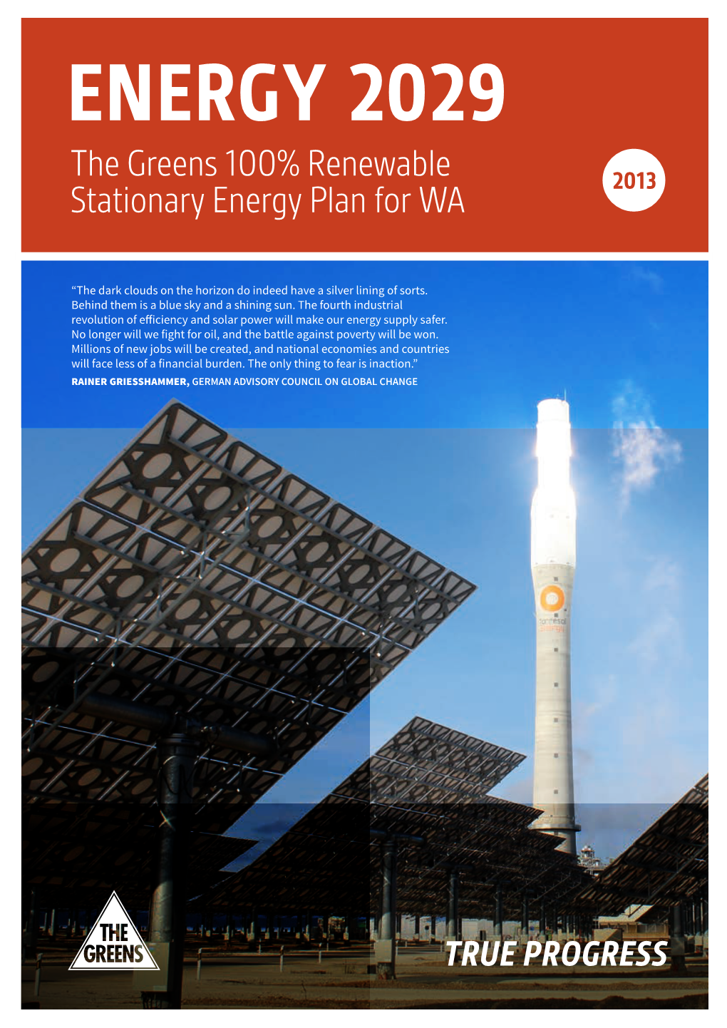 The Greens 100% Renewable Stationary Energy Plan for WA 2013