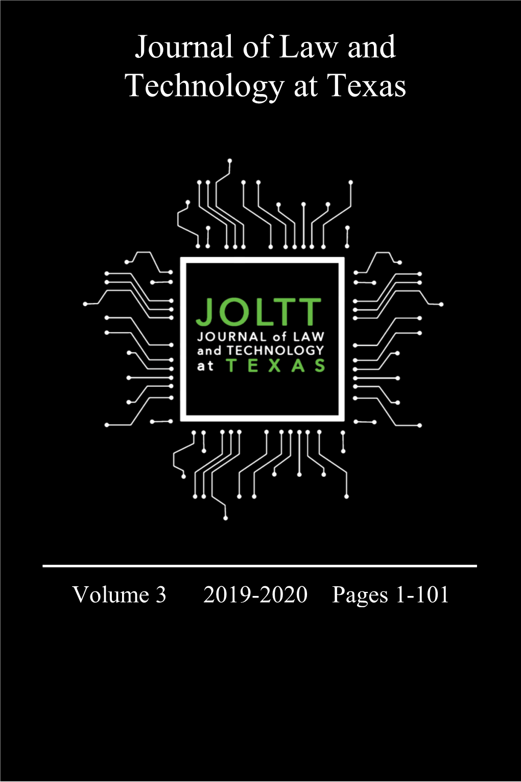 Volume 3 2019-2020 Pages 1-101