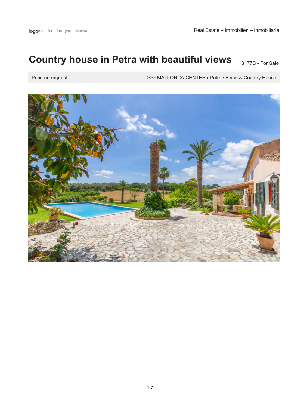 Country House in Petra with Beautiful Views 3177C - for Sale