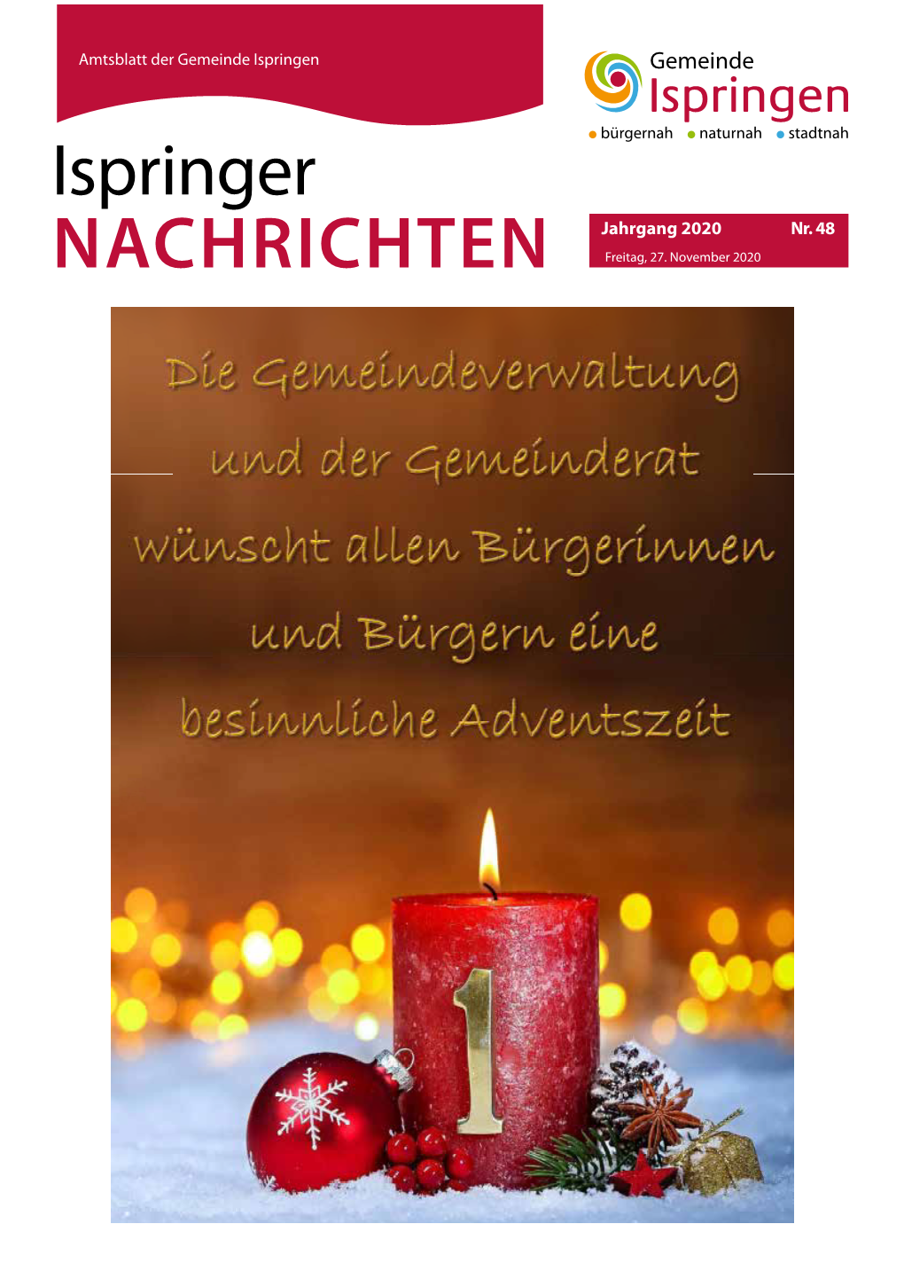 Ispringer Nachrichten Woche 48 / 27