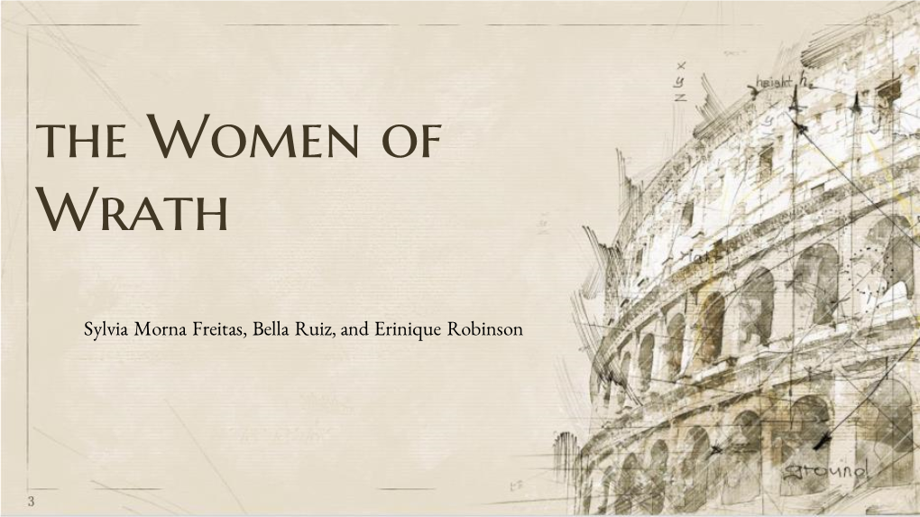 The Women of Wrath