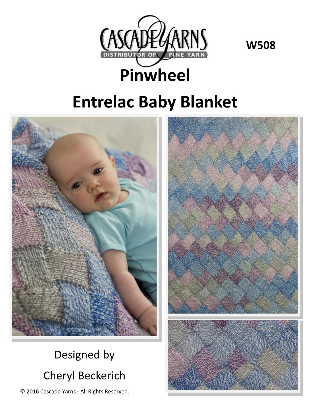 Pinwheel Entrelac Baby Blanket