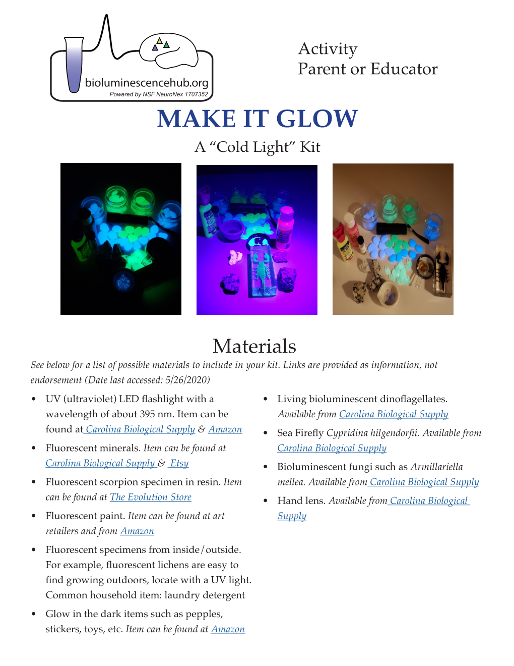 MAKE IT GLOW a “Cold Light” Kit