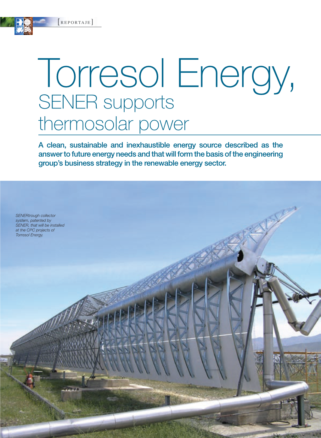 SENER Supports Thermosolar Power