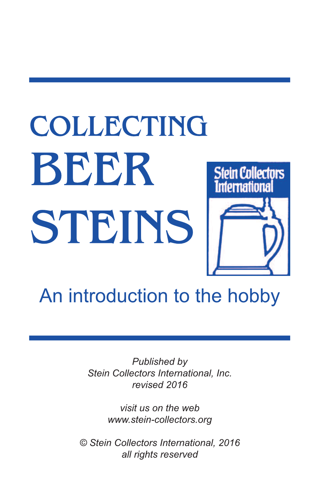 Collecting Beer Steins