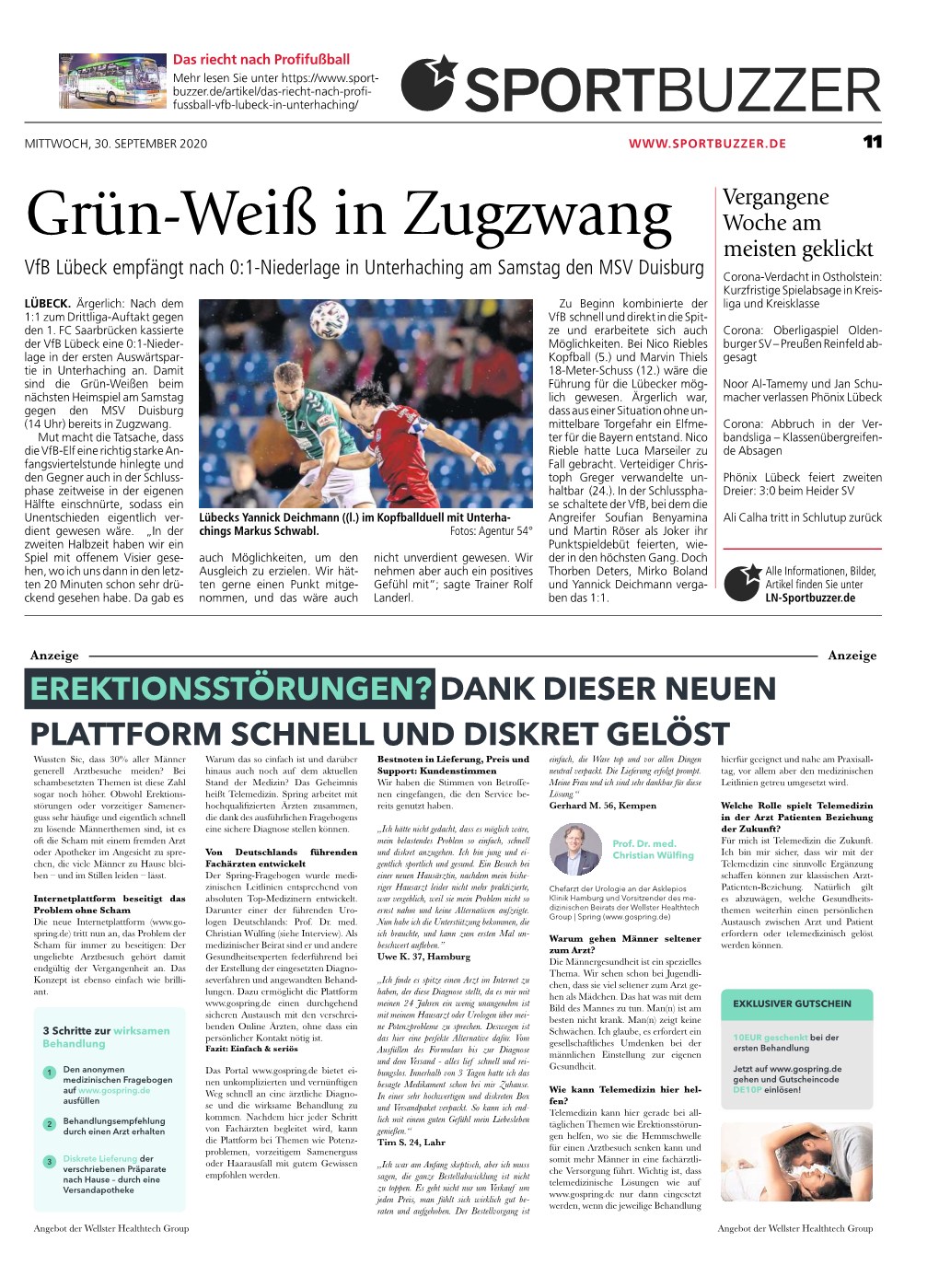 Grün-Weiß in Zugzwang