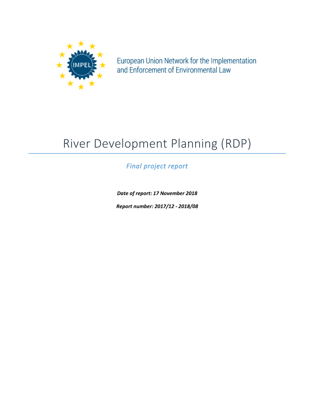 River Development Planning (RDP)