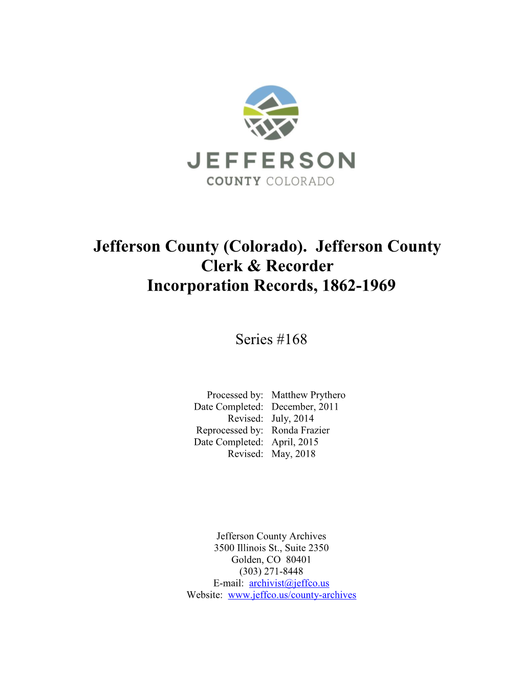 Jefferson County (Colorado). Jefferson County Clerk & Recorder