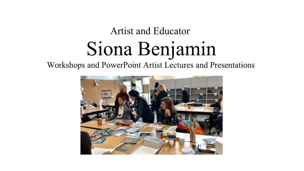 The Art of Siona Benjamin
