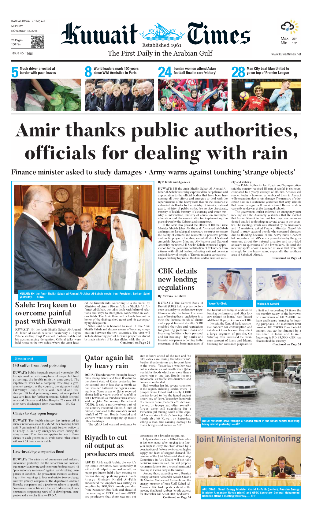 Kuwaittimes 12-11-2018.Qxp Layout 1