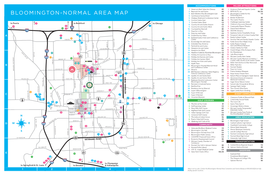 Bloomington-Normal Area Map 3