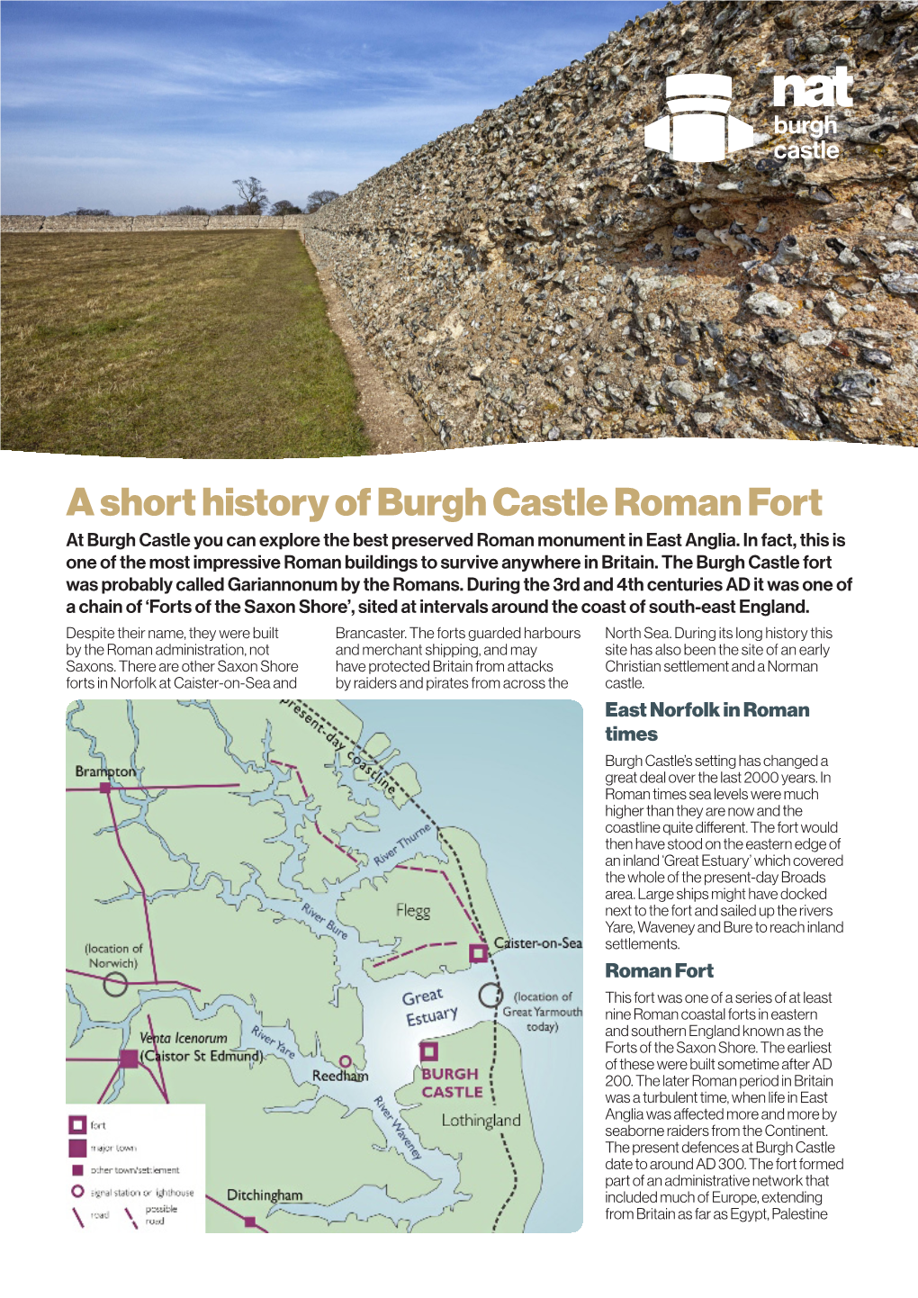 A Short History of Burgh Castle Roman Fort at Burgh Castle You Can Explore the Best Preserved Roman Monument in East Anglia