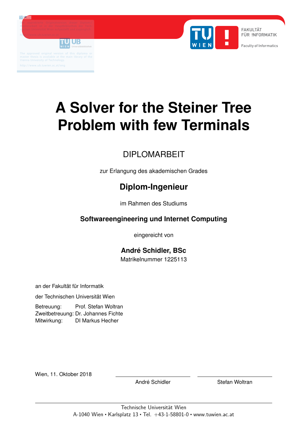 A Solver for the Steiner Tree Problem with Few Terminals