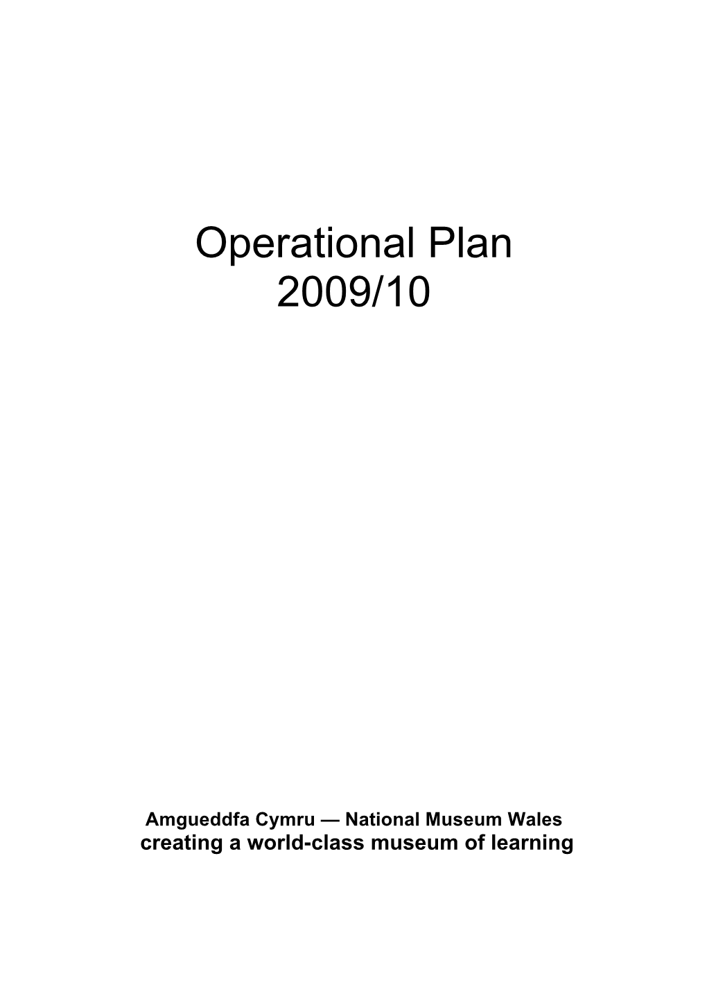 Operational Plan 09-10