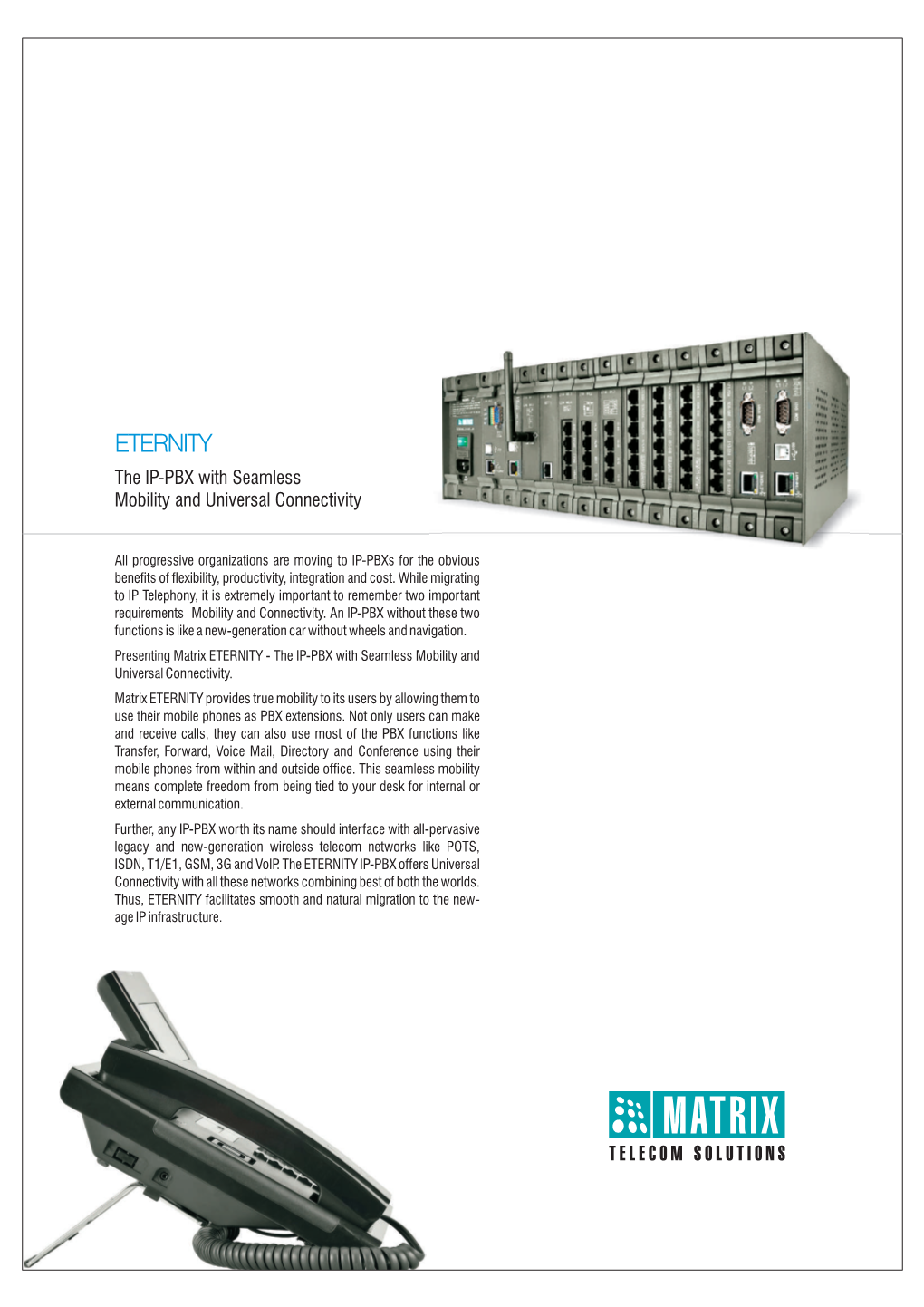 Matrix IP-PBX Brochure V1R3 Oct 2010 C2C