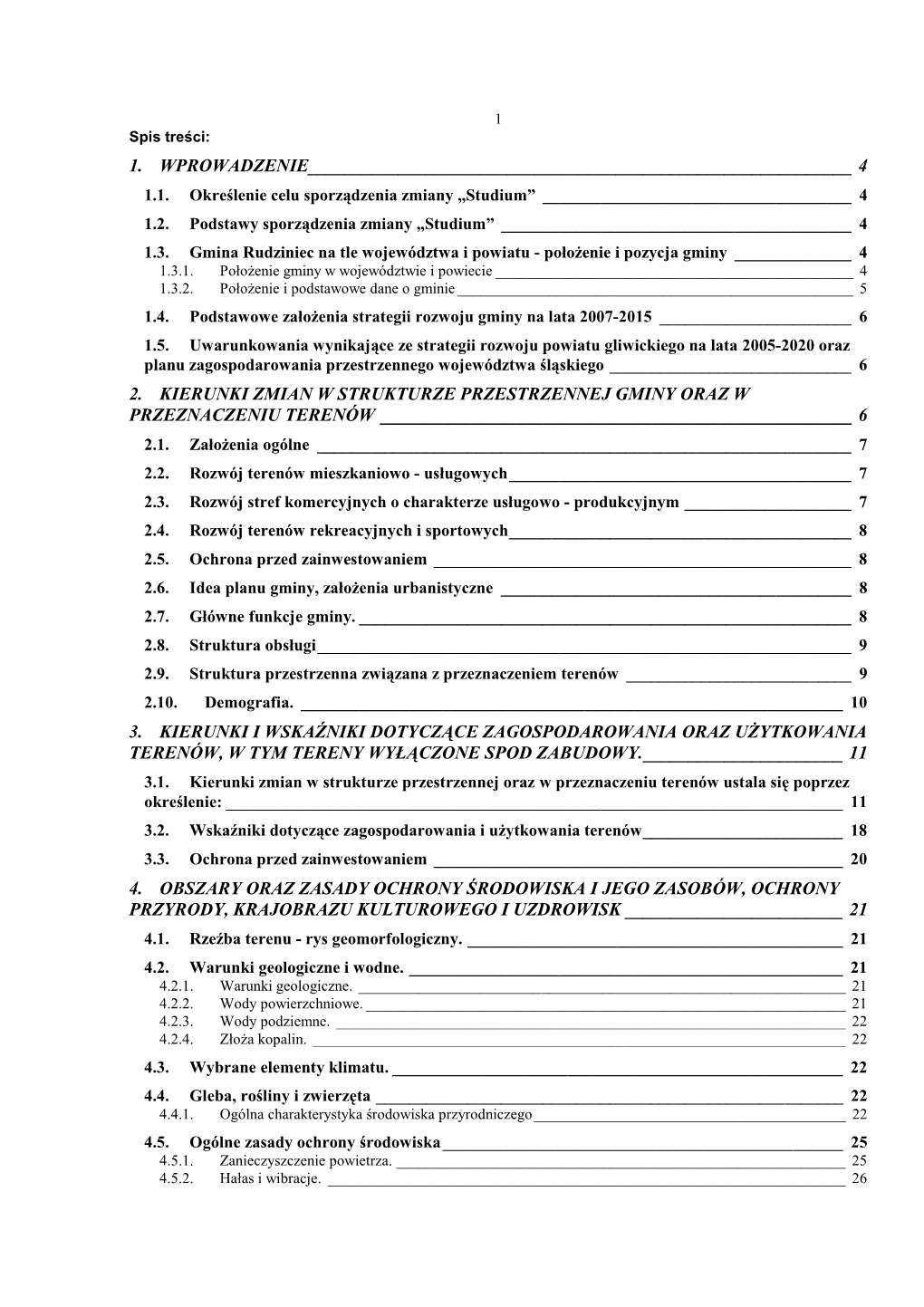 Ustalenia Zmiany Studium”