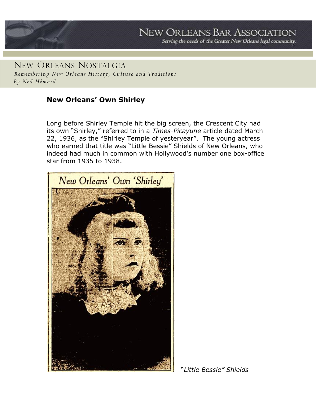 New Orleans' Own Shirley.Pdf