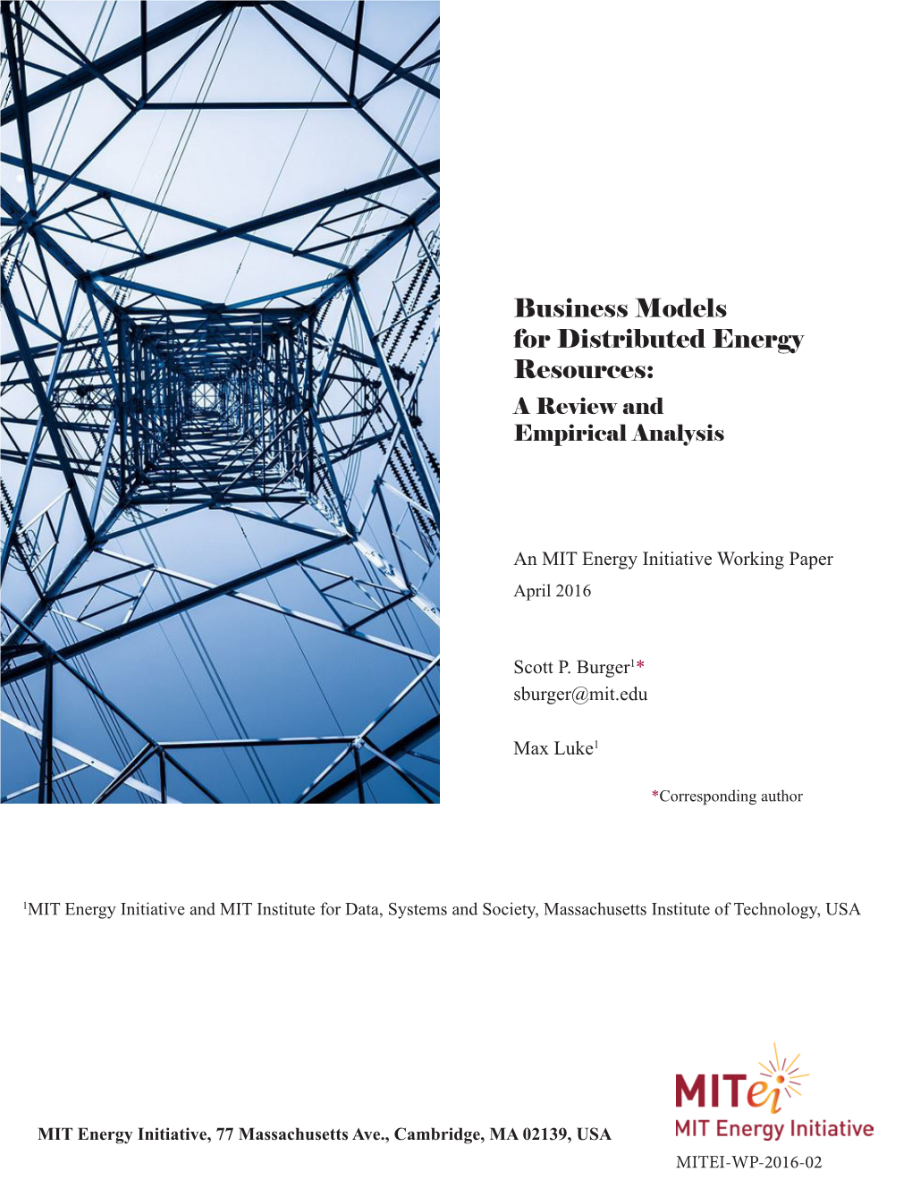 Business Models for Distributed Energy Resources: a Review and Empirical Analysis