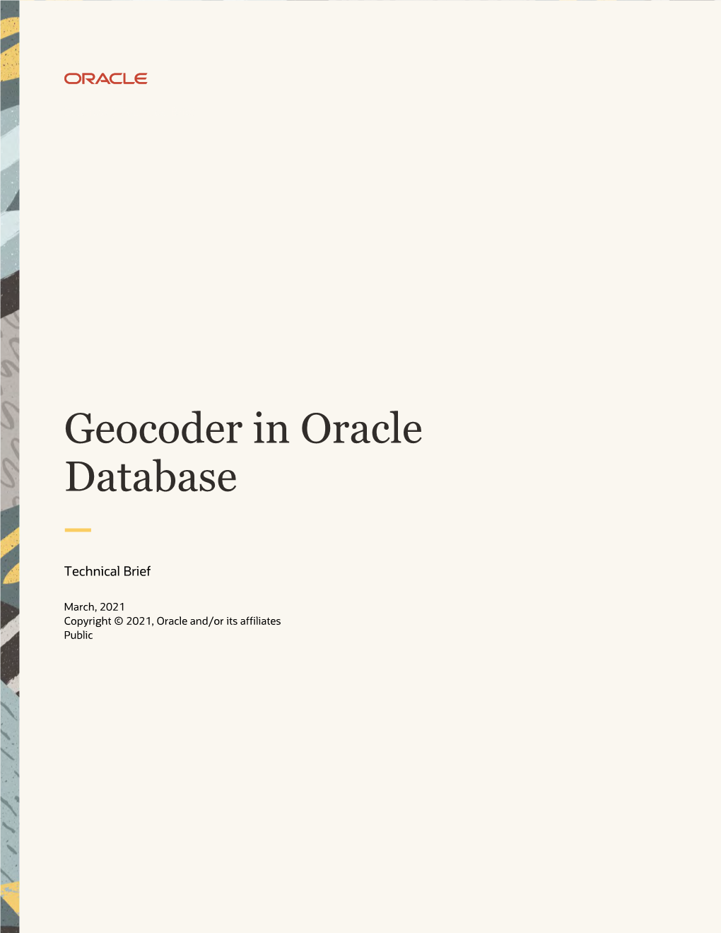 Learn More About Geocoder in Oracle Database