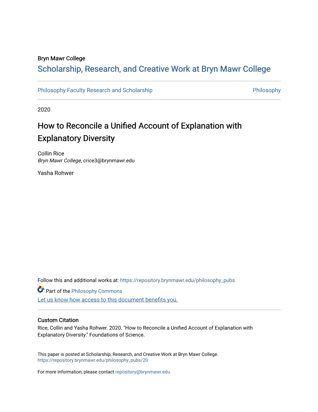 How to Reconcile a Unified Account of Explanation with Explanatory Diversity